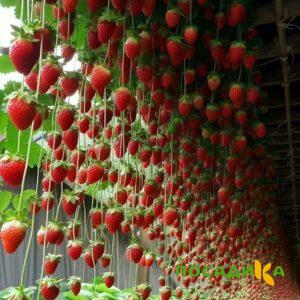 Клубника ампельная Анастасия купить по цене от 370р. в интернет-магазине «Посадика» с доставкой почтой в в Перми и по всей России – [изображение №1].